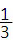 fraction 1 over 3