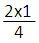 fraction 2 over 4