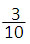fraction 3 over 10