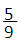 เศษ 5 ส่วน 9