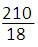fraction 210 over 18